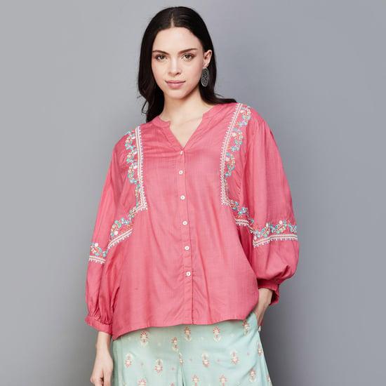 global desi women embroidered top