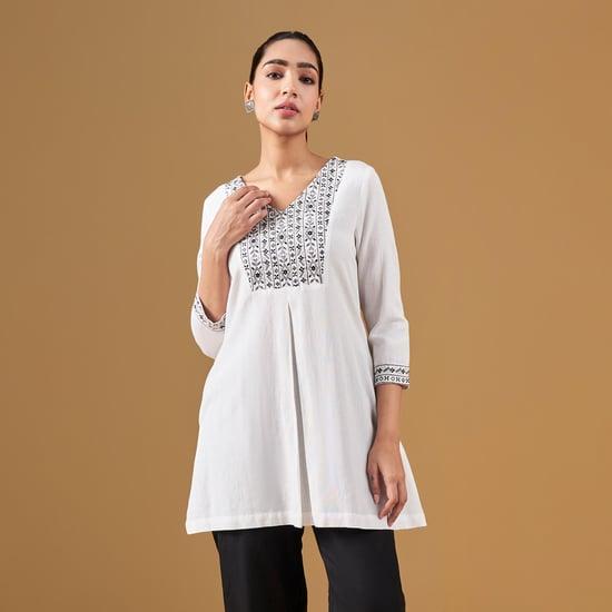 global desi women embroidered tunic