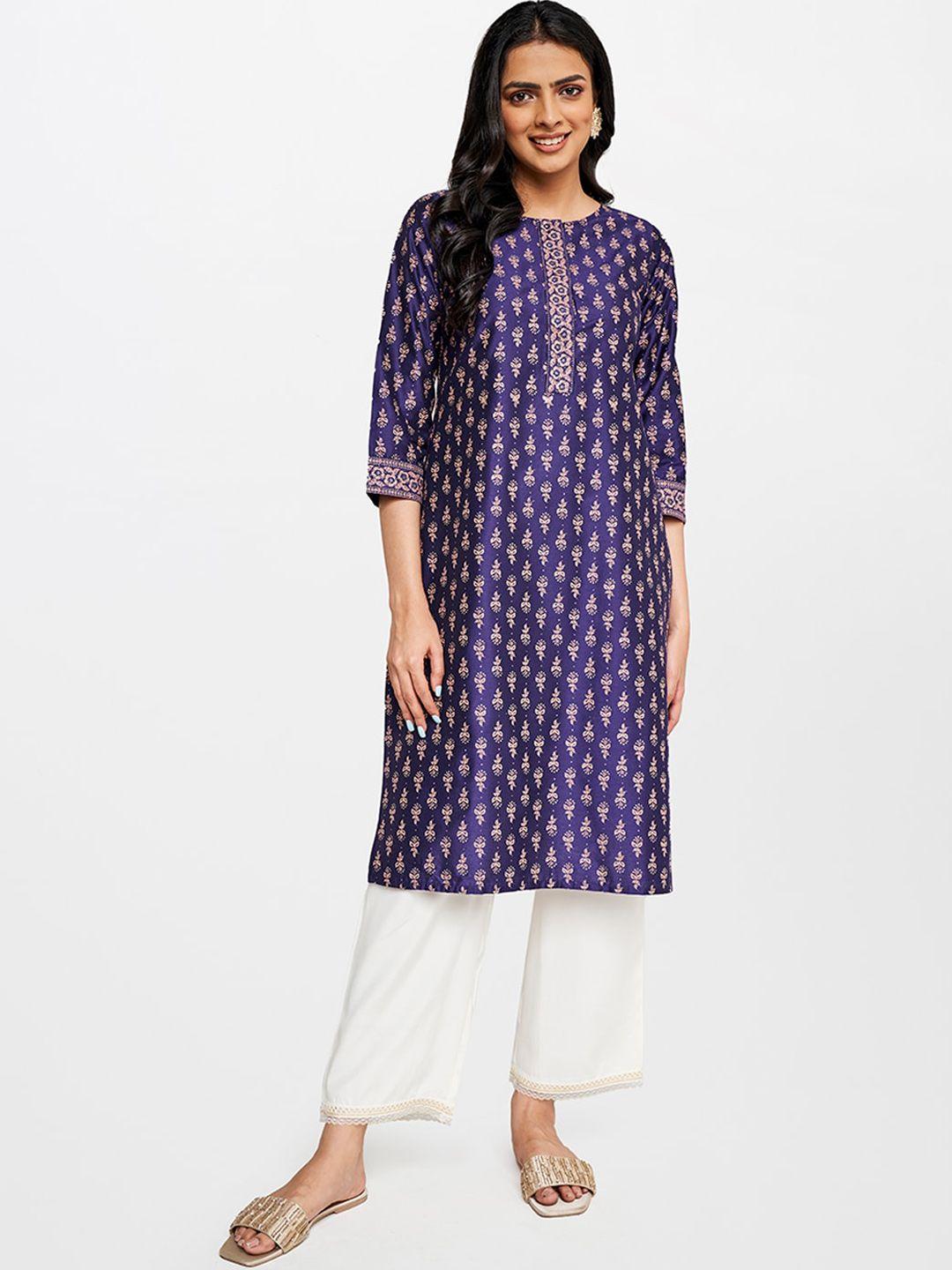 global desi women ethnic motifs printed kurta