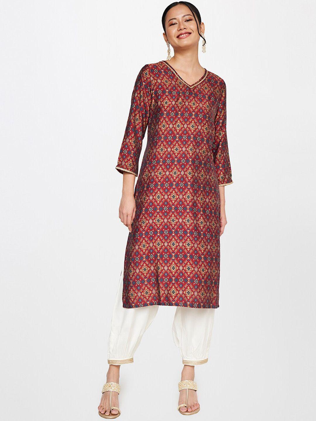 global desi women ethnic printed kurta