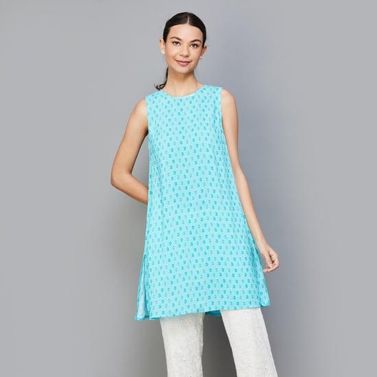 global desi women printed a-line tunic