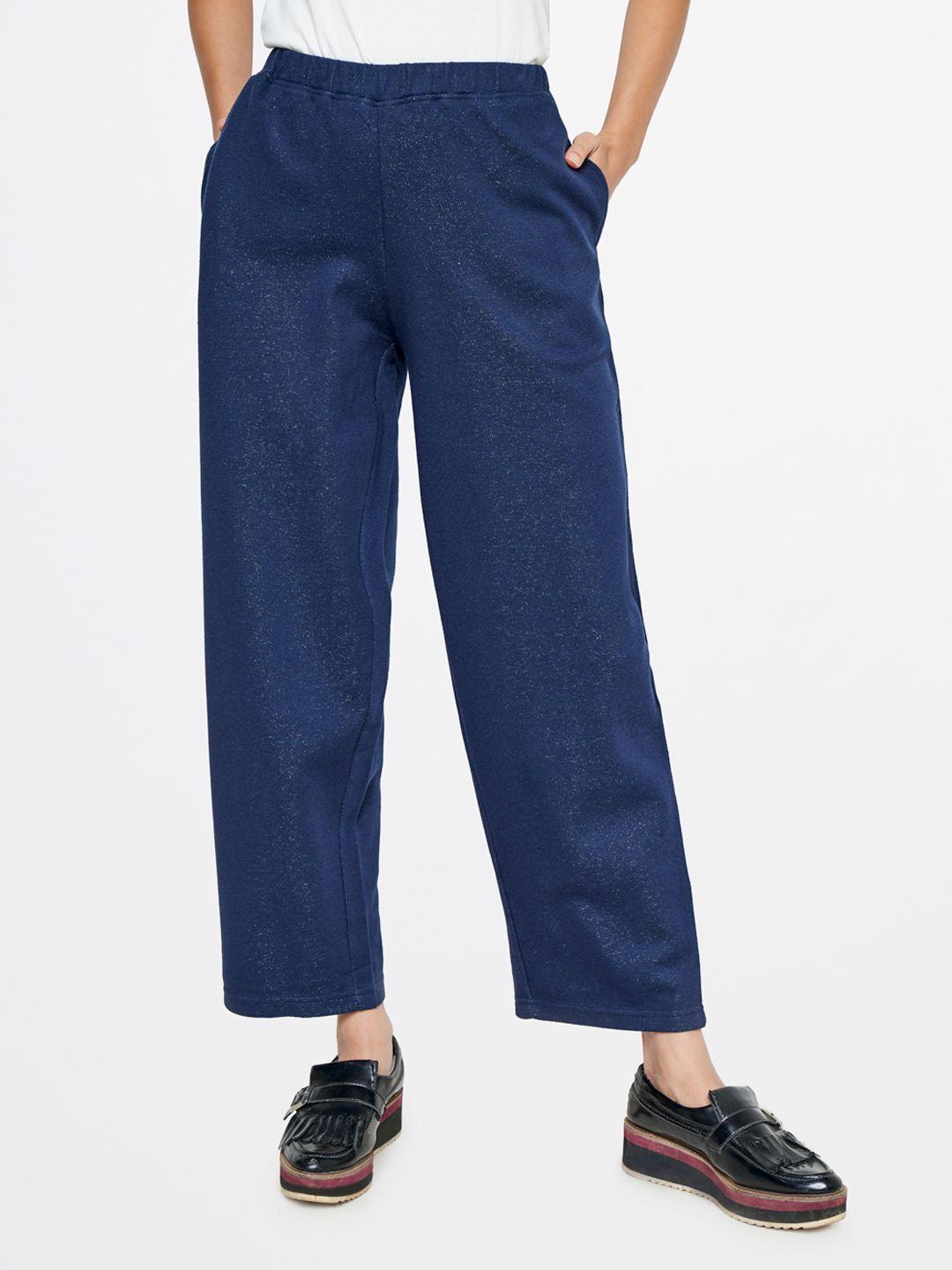 global desi women straight fit trousers