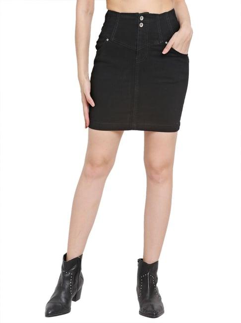 global republic black mini skirt