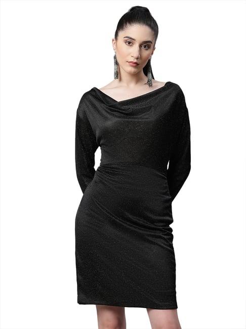 global republic black sheath bodycon dress