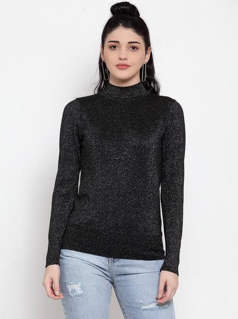 global republic black shimmer sweater