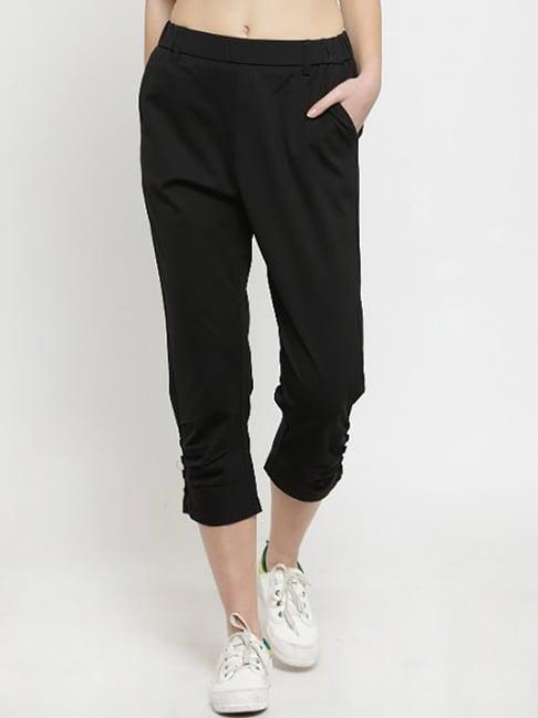 global republic black slim fit capris