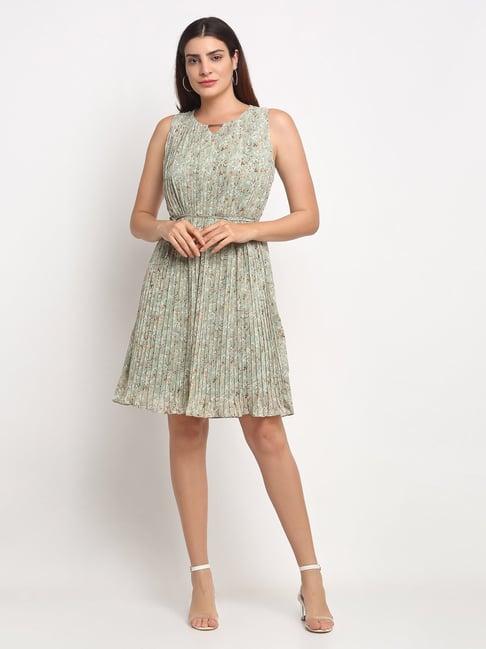 global republic green printed dress