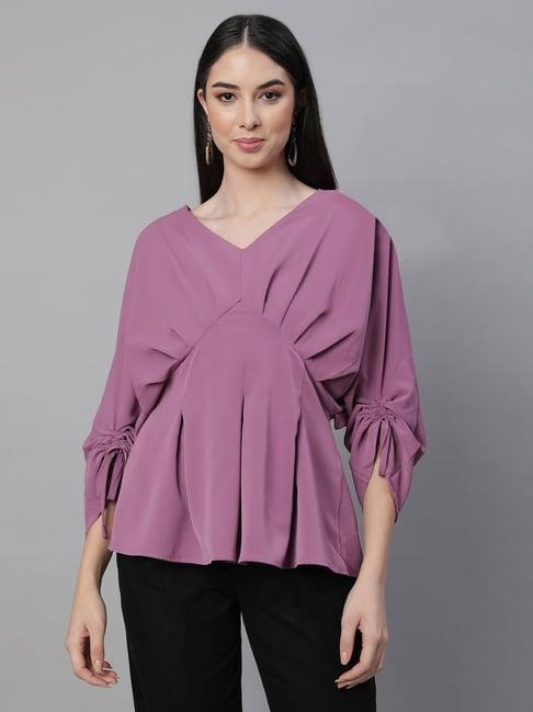 global republic mauve regular fit top