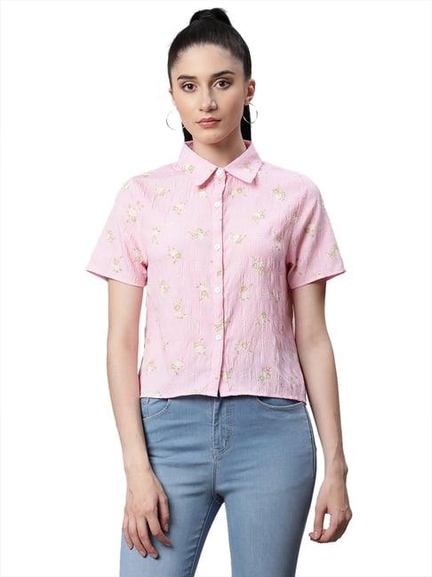 global republic pink floral print shirt