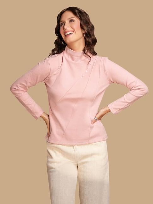 global republic pink knit regular fit top