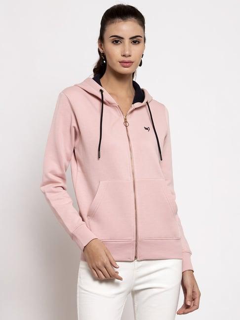 global republic pink slim fit hoodie