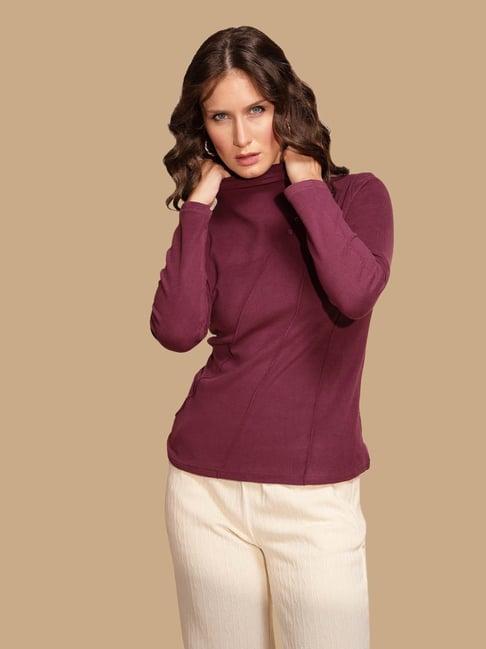 global republic wine knit regular fit top