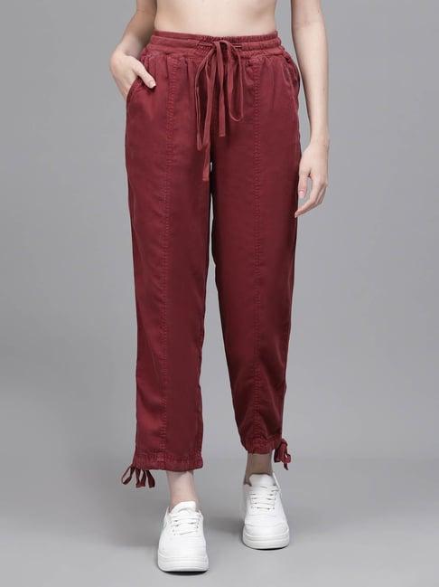 global republic wine regular fit mid rise pants