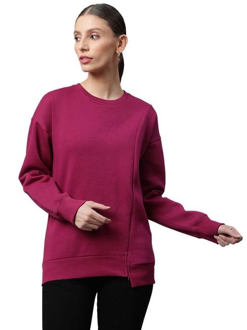 global republic wine relaxed fit fleece sweatshirt