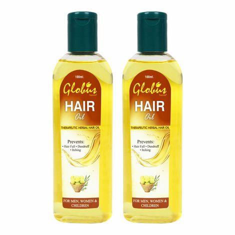 globus anti- hair fall & anti-dandruff hair oil 100 ml (pack of 2)