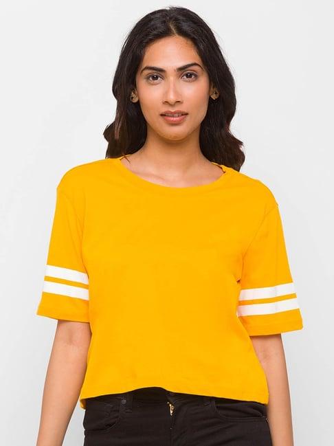 globus mustard regular fit t-shirt