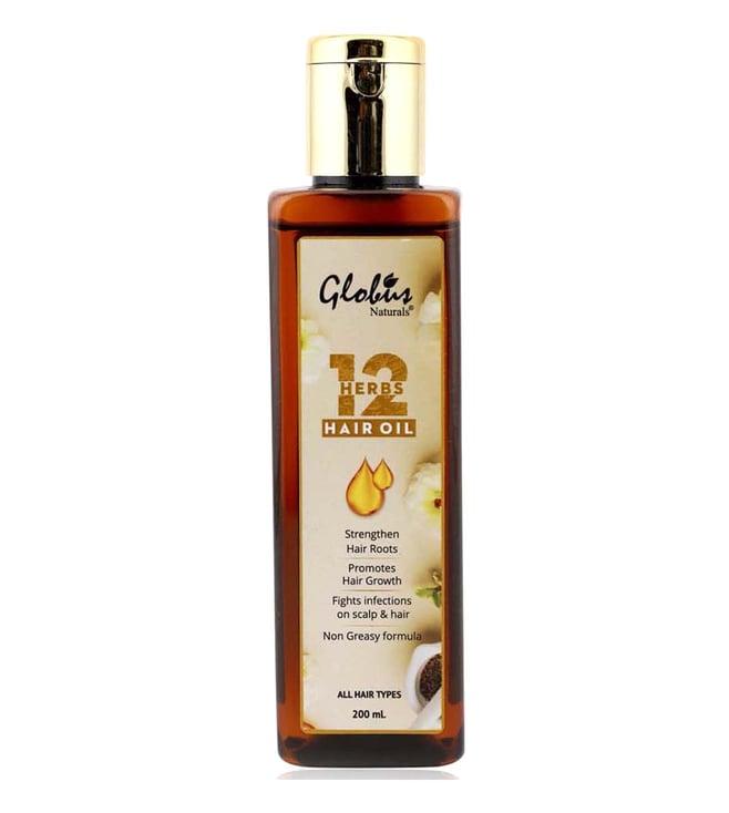 globus naturals 12 herbs hair growth oil for deep nourishment - 200 ml