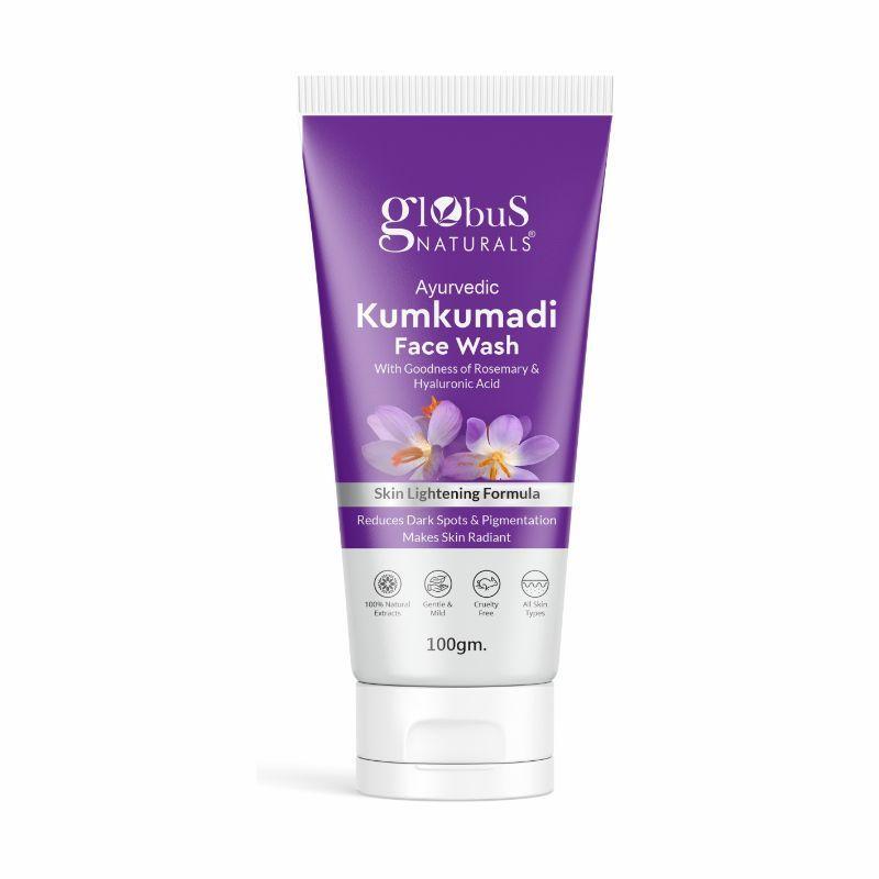 globus naturals ayurvedic kumkumadi skin lightening face wash