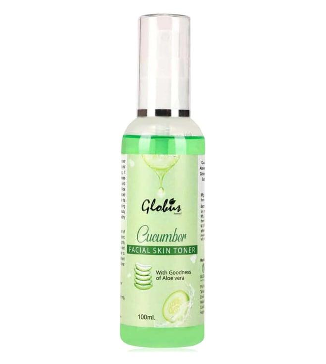 globus naturals cucumber facial skin toner with goodness of aloe vera extract - 100 ml
