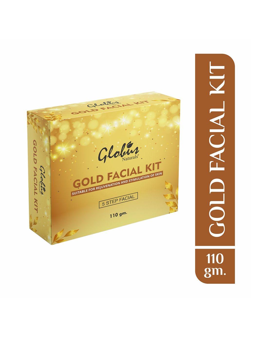 globus naturals gold facial kit for illuminating skin bridal radiance kit
