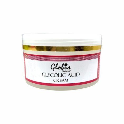 globus naturals pimple clear glycolic acid face cream | for brightening |anti acne |boost radiance & smoothness|with goodness of niacinamide ,glycerine vit-e 50 gms