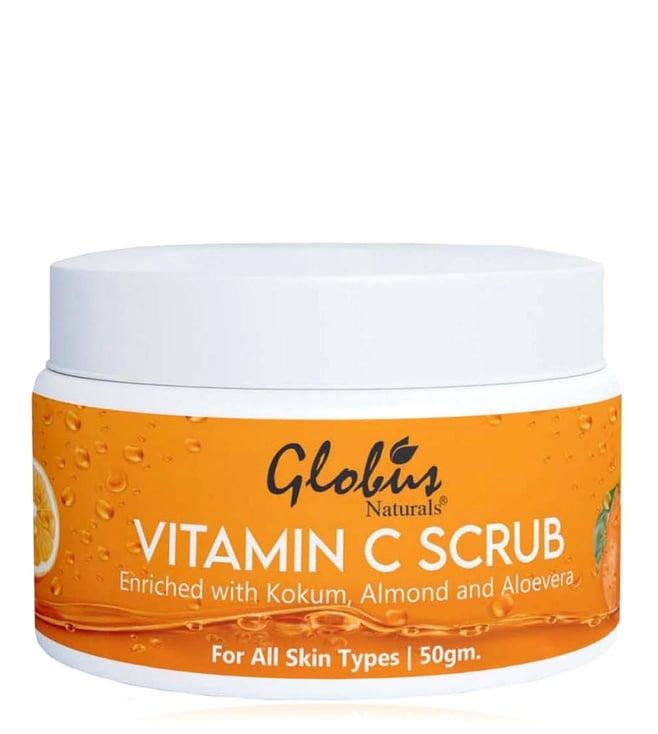 globus naturals vitamin-c brightening scrub - 50 gm