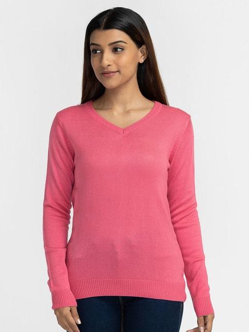 globus-pink-regular-fit-sweater