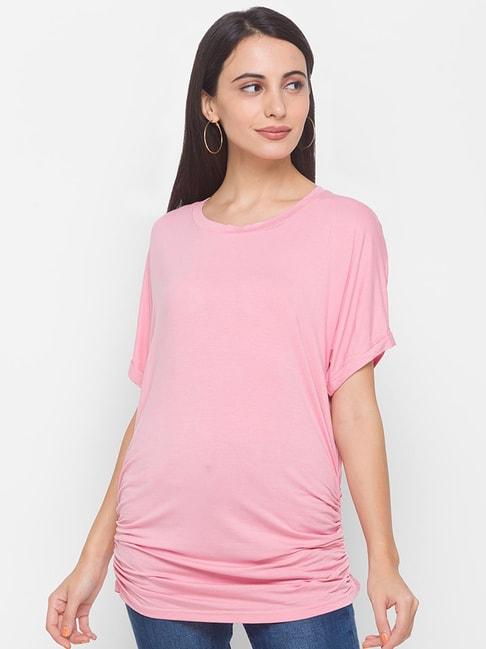 globus pink regular fit t-shirt
