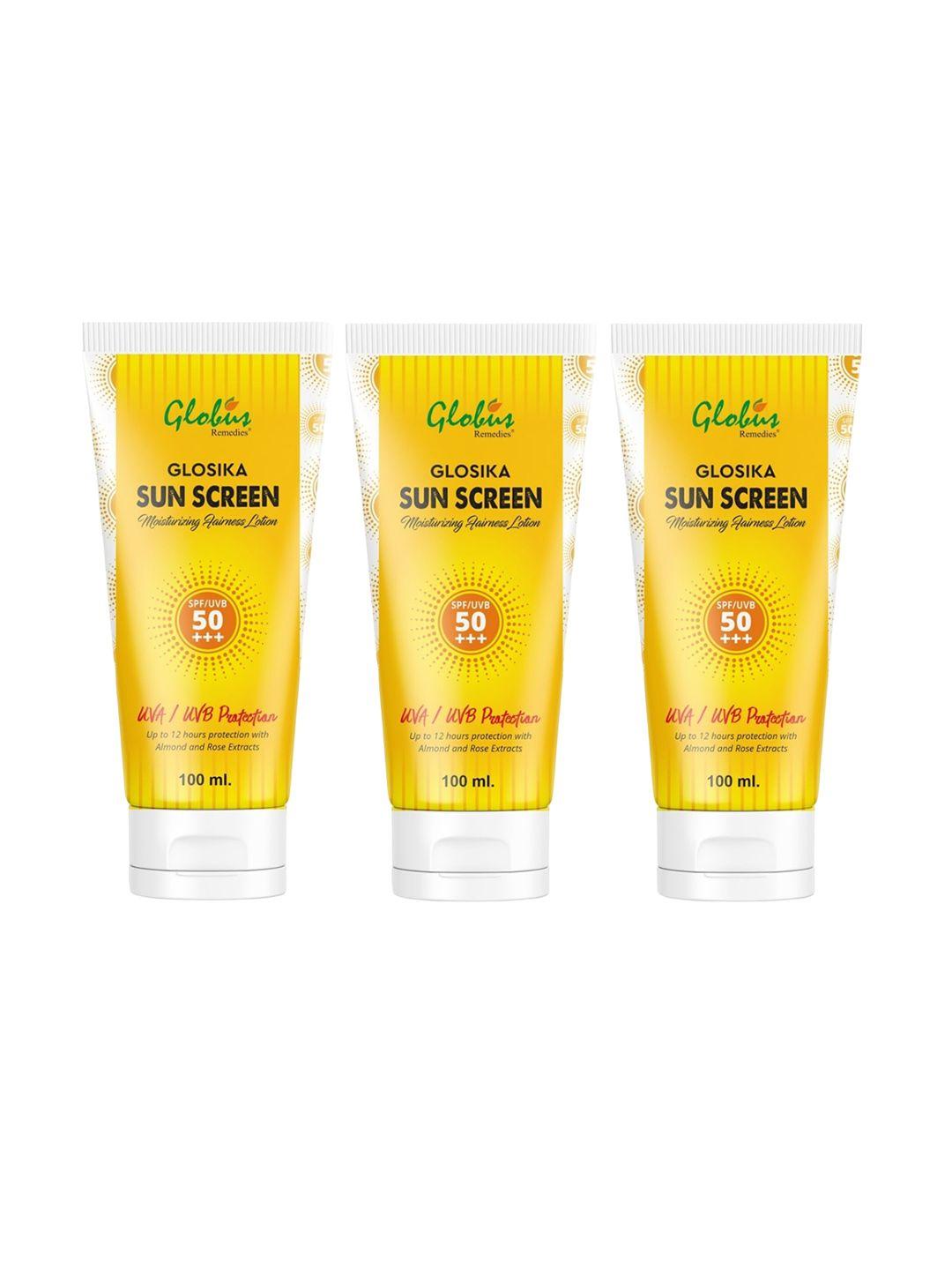 globus remedies pack of 3 sunscreen
