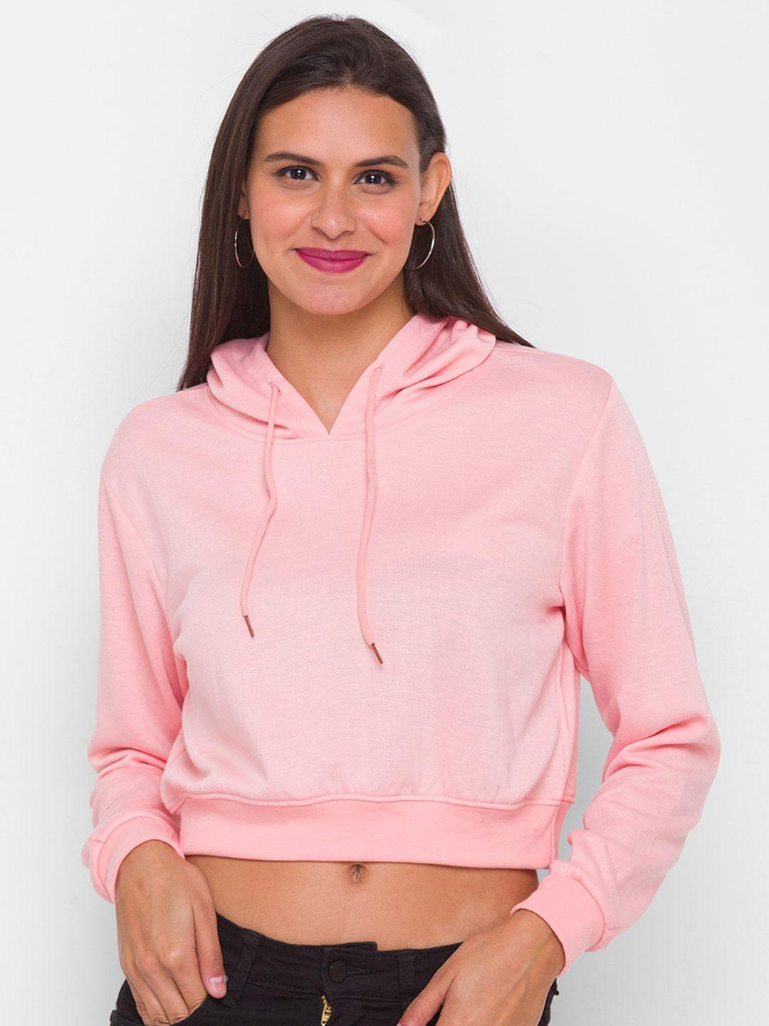 globus woman pink hooded sweatshirt