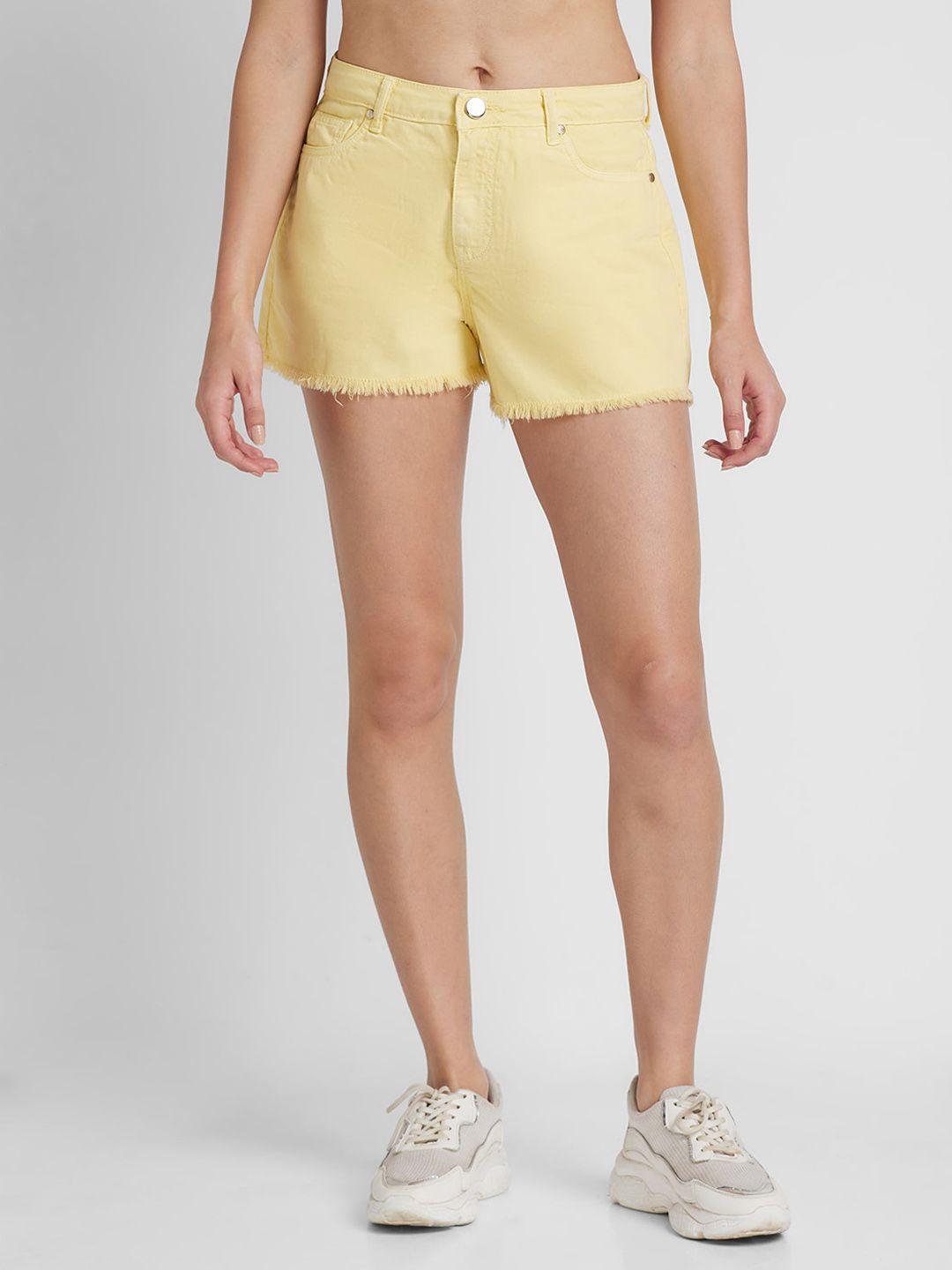 globus-women-mid-rise-denim-shorts