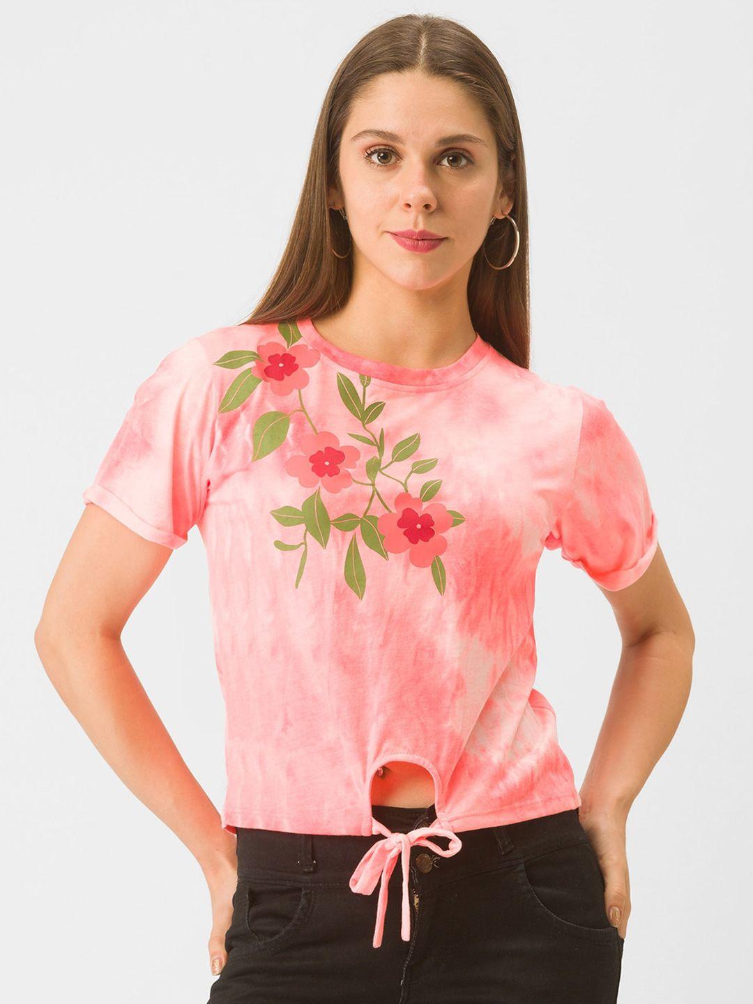 globus women pink dyed t-shirt