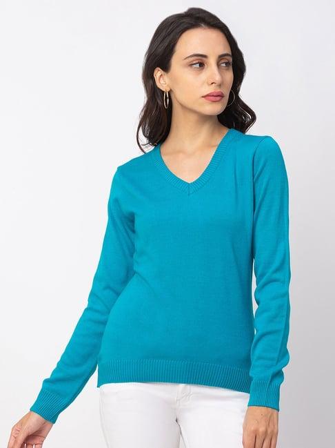 globus aqua full sleeves sweater