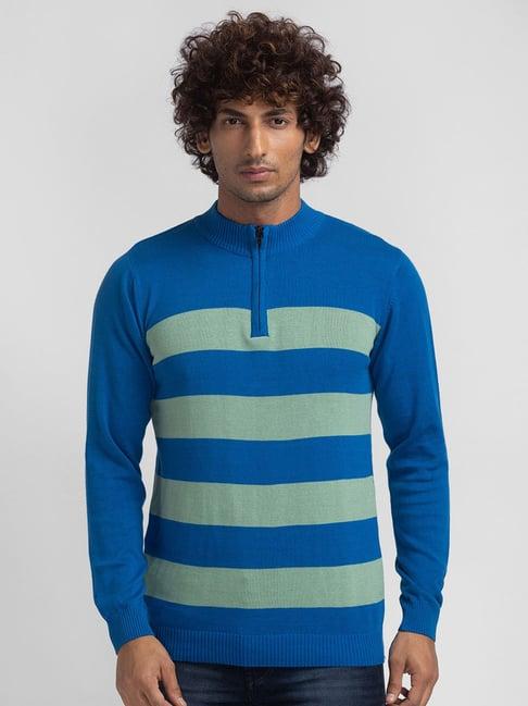 globus blue & grey striped t-shirt