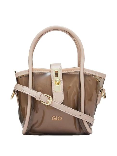 globus brown solid medium handbag