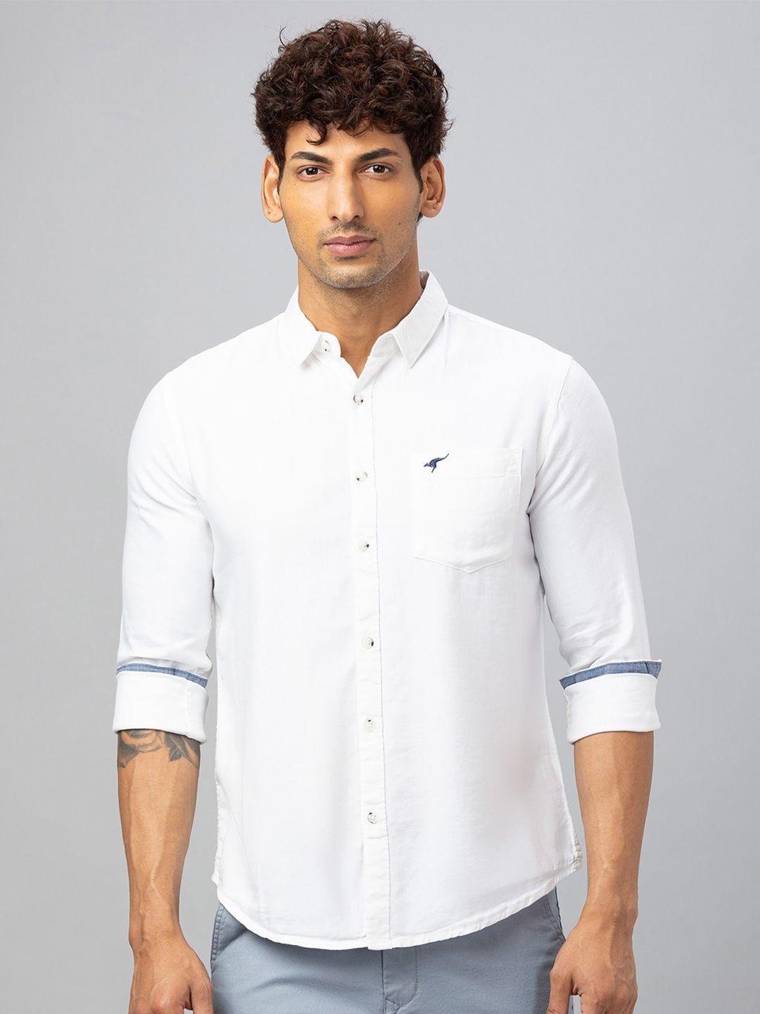 globus comfort spread collar pure cotton casual shirt