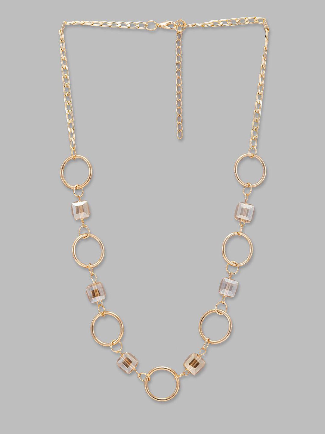 globus gold-plated statement necklace
