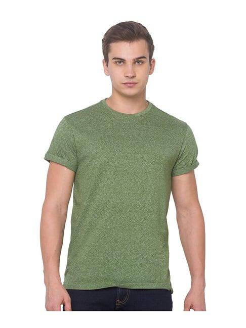 globus green textured t-shirt