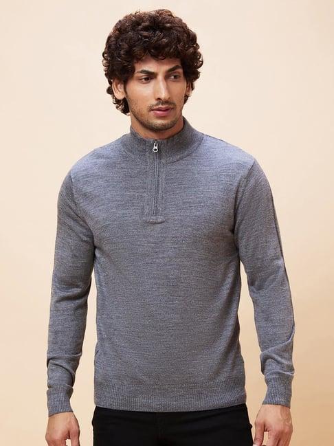 globus grey regular fit sweater