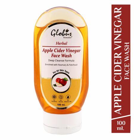 globus herbal apple cider vinegar face wash (100 ml)