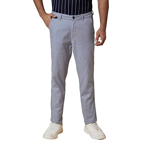 globus men blue slim fit chinos