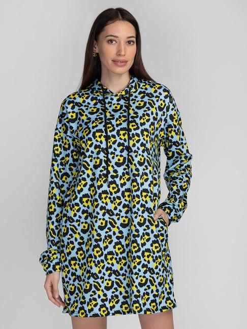 globus multicolor printed shift dress