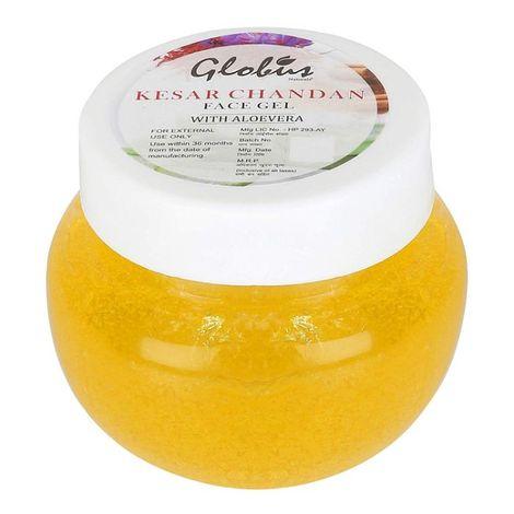 globus naturals aloe vera & kesar chandan face gel (100 gm)