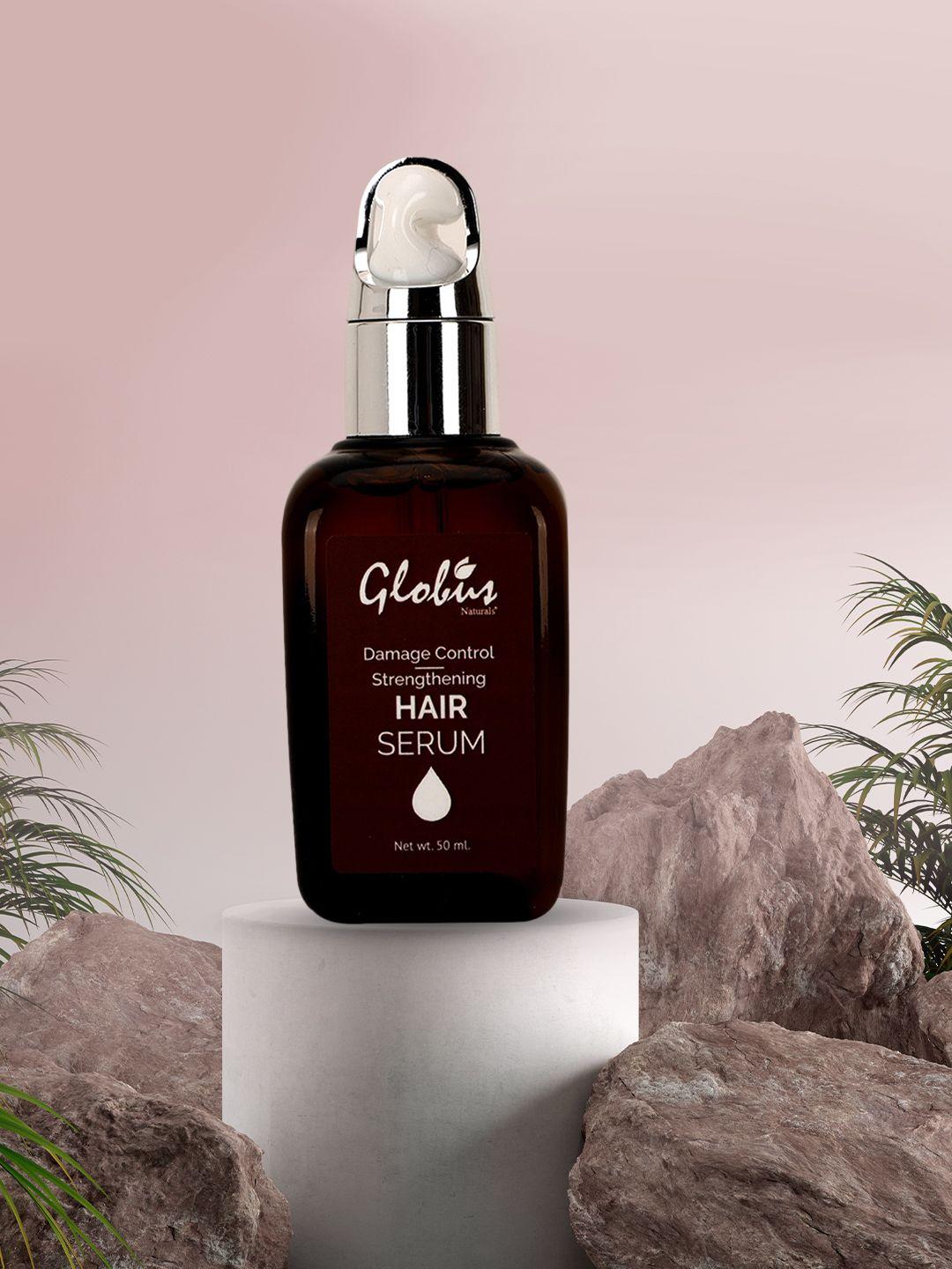globus naturals damage control & strengthening hair serum 50 ml