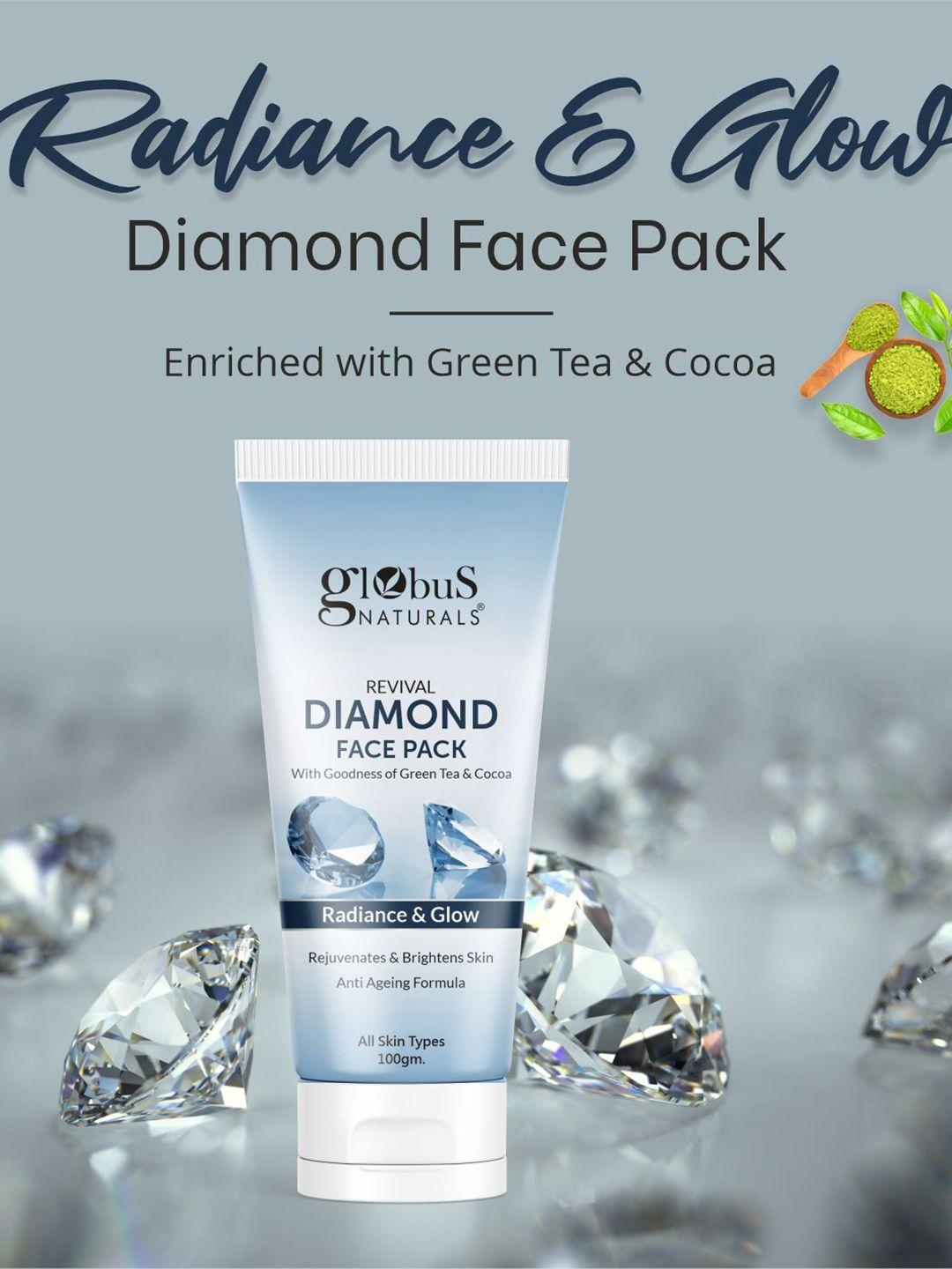 globus naturals diamond set of 2 shine boosting diamond beauty gift set