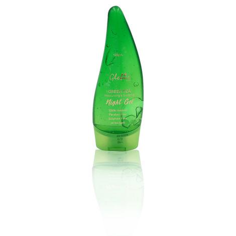 globus naturals green tea moisturizing & soothing night gel (120 g)