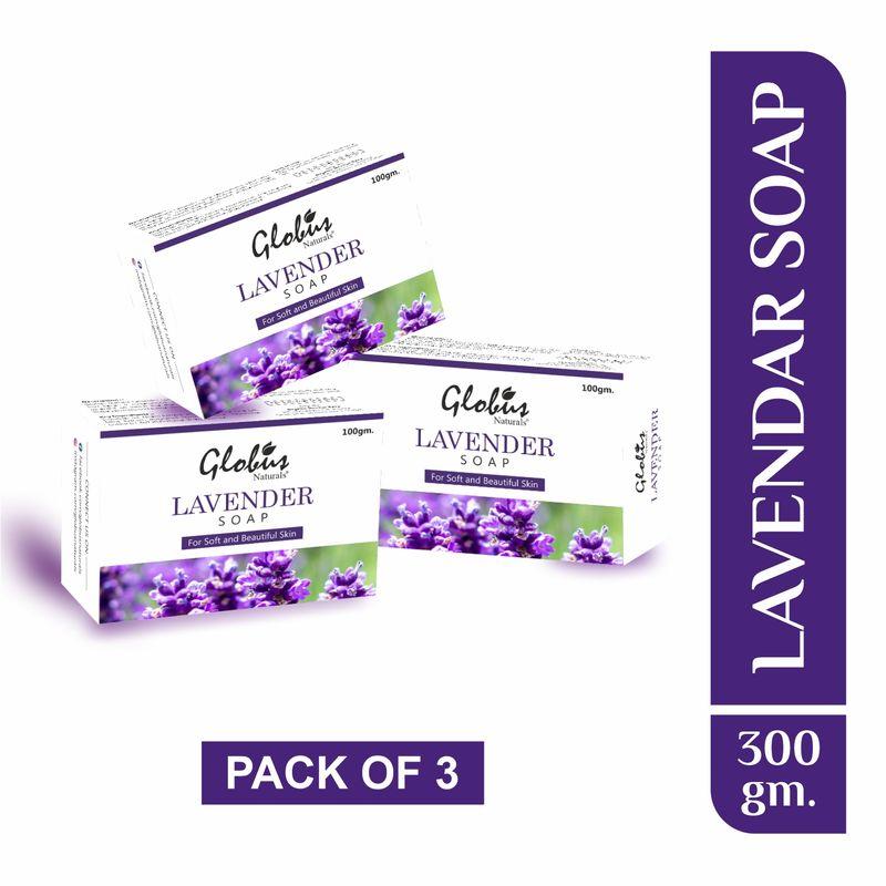 globus naturals lavender soap (pack of 3)