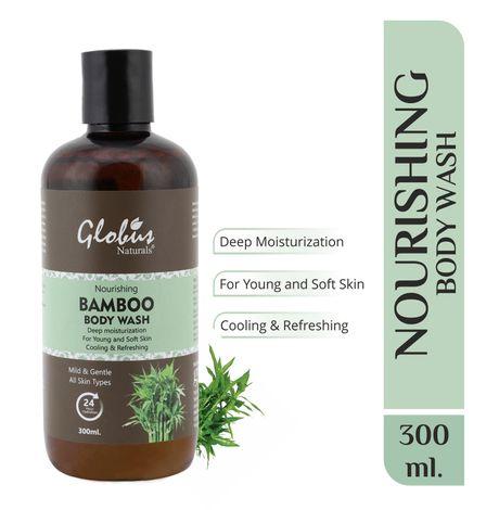 globus naturals nourishing bamboo body wash (300 ml)