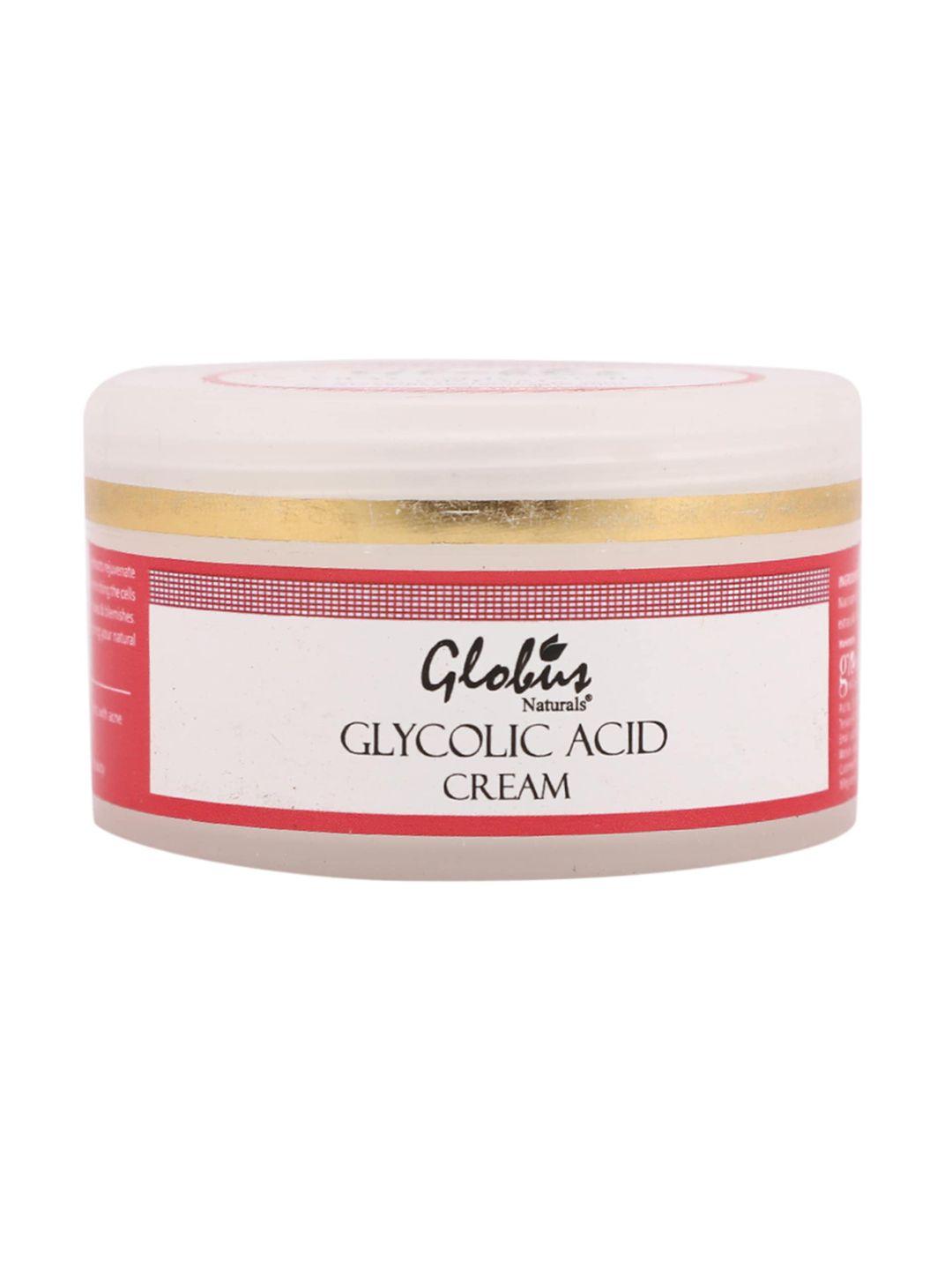 globus naturals pimple clear glycolic acid face cream for brightening & anti acne 50 g