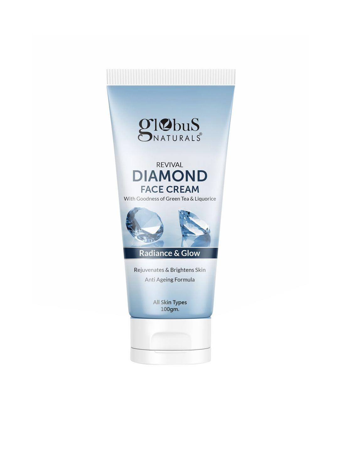 globus naturals revival diamond face cream for radiance & glow - 100 gm